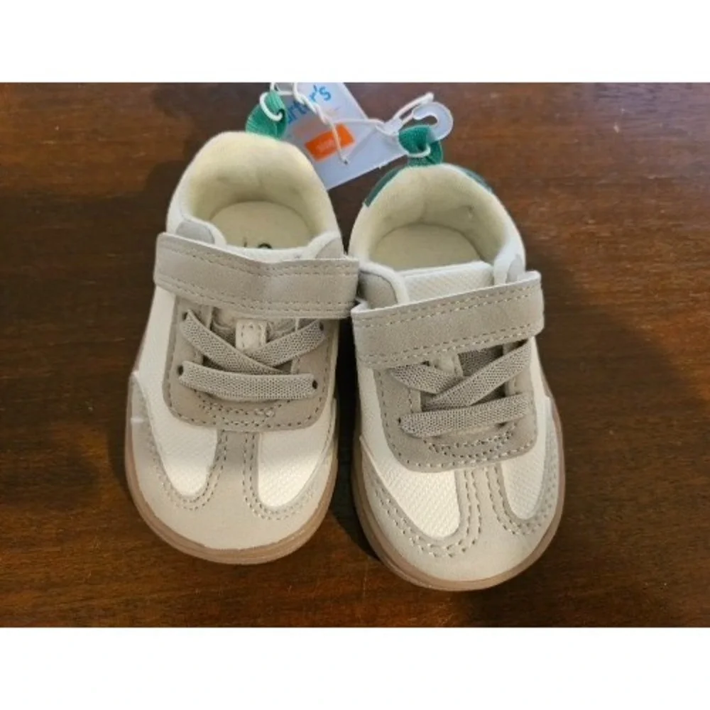 Carter's‎ Just One You® Toddler Boys' First Walker Sneakers Khaki 3 Machine Wash